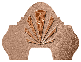 DARAY-L-602-CP-SH-BZ Copper Sunburst Shimmer Bronze